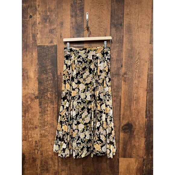 Anthropologie Little Moon Floral Flowy Skirt Size 6 - Picture 3 of 7